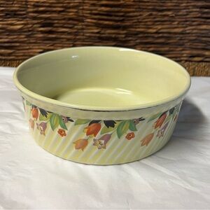 Vintage Hall's Superior Jewel Autumn Tea Leaf 7" Round French Baker